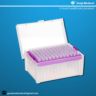 De ultra duidelijke Uiteinden van de polypropyleen Steriele Pipet, 200 Microliter-Pipetuiteinden