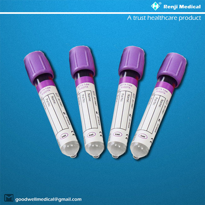 De Inzamelingsbuizen van het EDTA Beschikbare VacuümdieBloed in Hematologie 5ml 6ml worden gebruikt