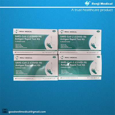 Renji Rapid sars-cov-2 (COVID 19 de Uitrustings (Colloïdaal Goud) Neuszwabber) van de Antigeen Snelle Test
