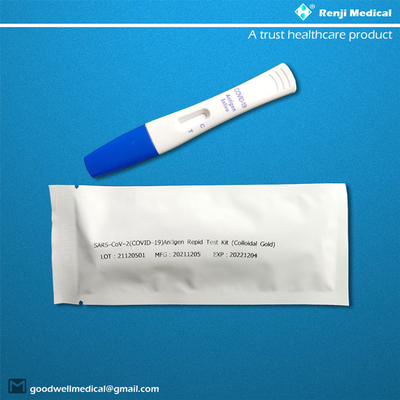 Renji Medical Home Rapid Antigen-Testuitrusting met Neuszwabberiso13485 Certificatie
