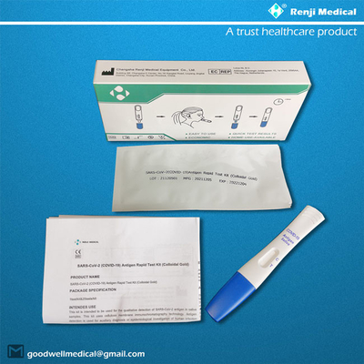 Één Snelle Test Kit Colloidal Gold Type For COVID 19 van het Stapantigeen