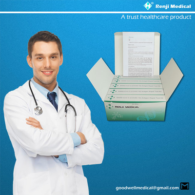 Renji Antigen Rapid Testing Kit, 15 min Covid 19 thuis de Snelle goedkeuring van de Testdoctorandus in de letteren