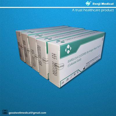 Renji Medical Home Rapid Antigen-Testuitrusting met Neuszwabberiso13485 Certificatie