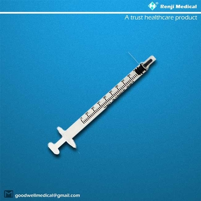 Gesteriliseerde Beschikbare Medische Verbruiksgoederen, Klasse III 1ml-Spuit met Naald
