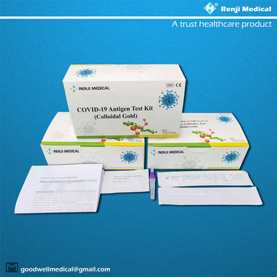 SGS Snelle COVID 19 Testende Uitrusting, SARS-CoV-2 Antigeen Snelle Test Kit Colloidal Gold