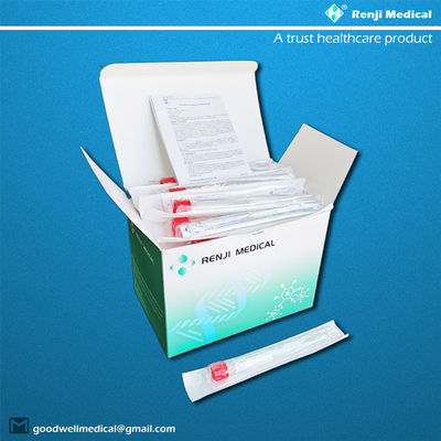 Nasopharyngeal wegwerpproduct van de de Inzamelingsbuis van de Virussteekproef met Rood GLB